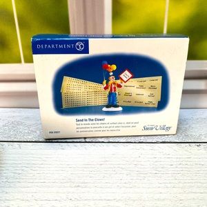 VTG Dept 56 Snow Village "SEND IN THE CLOWN!" # 56.55021 NIB